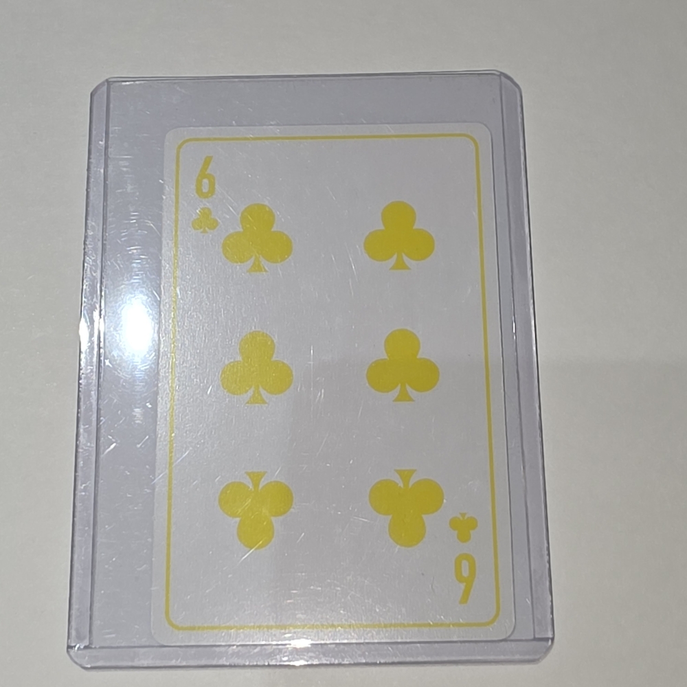 Dior Yellow Playing Card in Protective Case No 6